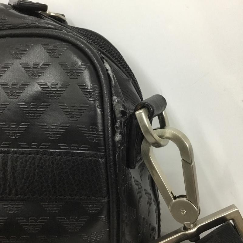 エンポリオアルマーニ EMPORIO ARMANI バッグ バッグ キャスター付き キャリーバッグ ショルダーバッグ セット ブリーフケース 総柄 黒 / ブラック /  メンズ USED 古着 中古 10146273