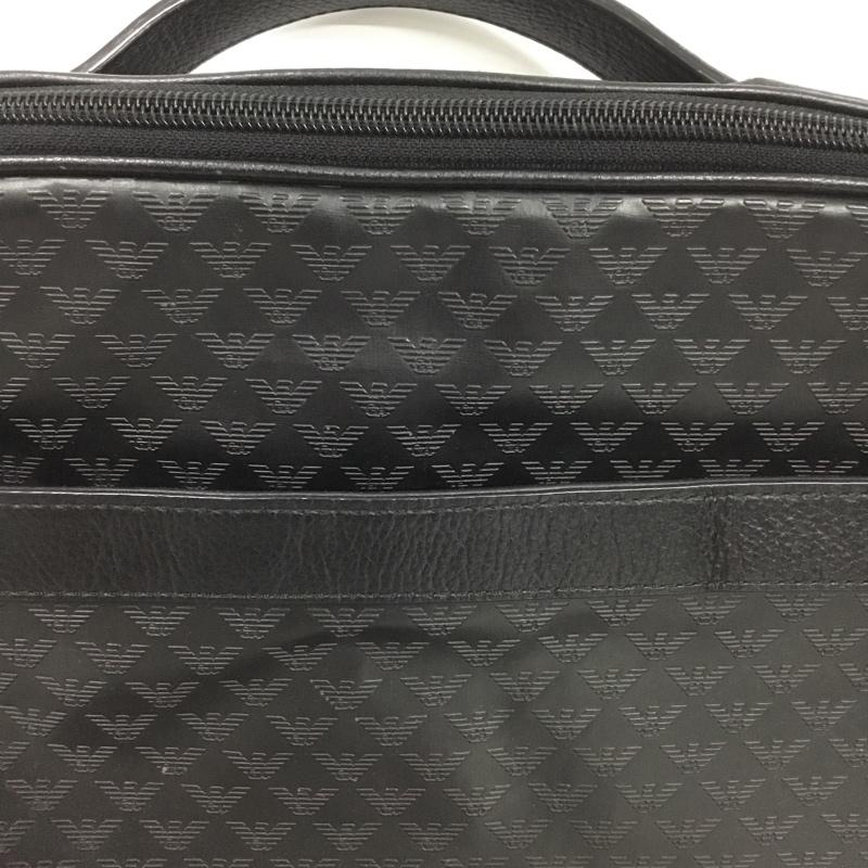 エンポリオアルマーニ EMPORIO ARMANI バッグ バッグ キャスター付き キャリーバッグ ショルダーバッグ セット ブリーフケース 総柄 黒 / ブラック /  メンズ USED 古着 中古 10146273