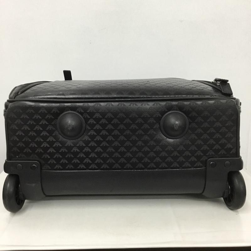 エンポリオアルマーニ EMPORIO ARMANI バッグ バッグ キャスター付き キャリーバッグ ショルダーバッグ セット ブリーフケース 総柄 黒 / ブラック /  メンズ USED 古着 中古 10146273