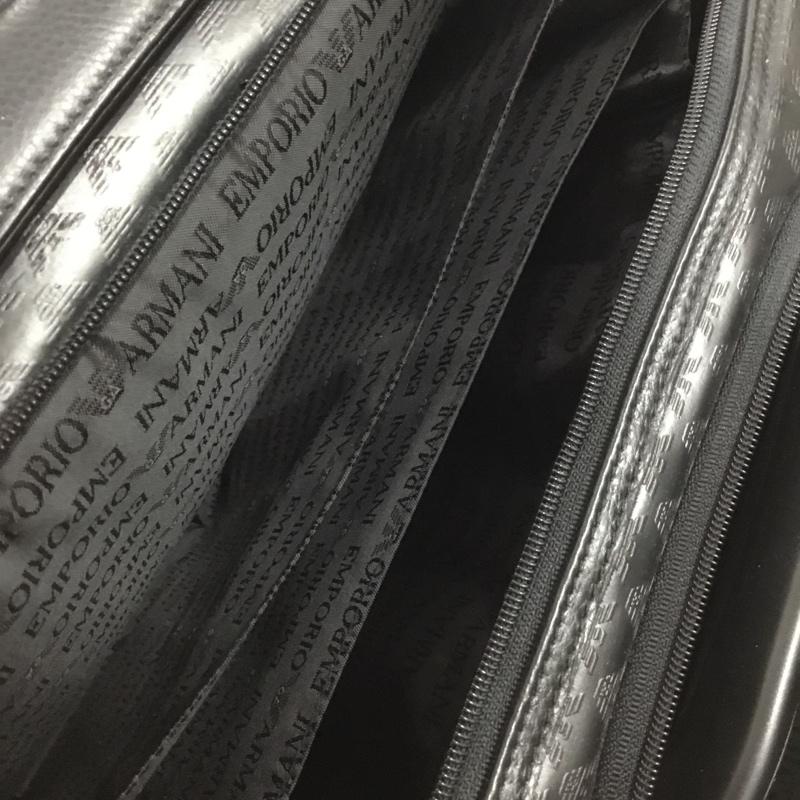 エンポリオアルマーニ EMPORIO ARMANI バッグ バッグ キャスター付き キャリーバッグ ショルダーバッグ セット ブリーフケース 総柄 黒 / ブラック /  メンズ USED 古着 中古 10146273