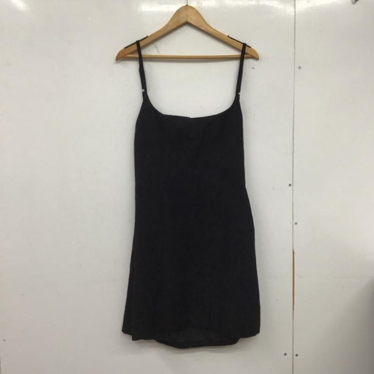 ザラ ZARA ワンピース ミニスカート L 無地 黒 / ブラック /  レディース USED 古着 中古 10146281