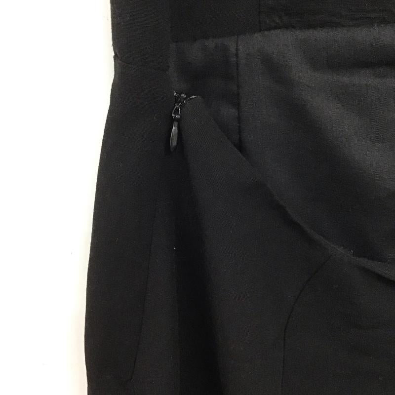 ザラ ZARA ワンピース ミニスカート L 無地 黒 / ブラック /  レディース USED 古着 中古 10146281