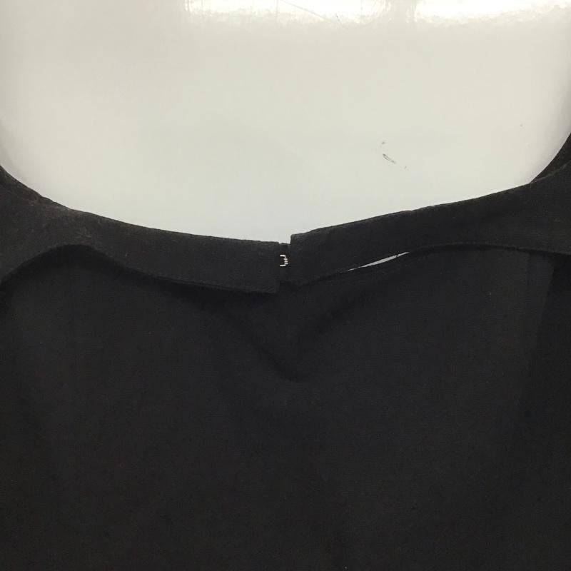 ザラ ZARA ワンピース ミニスカート L 無地 黒 / ブラック /  レディース USED 古着 中古 10146281