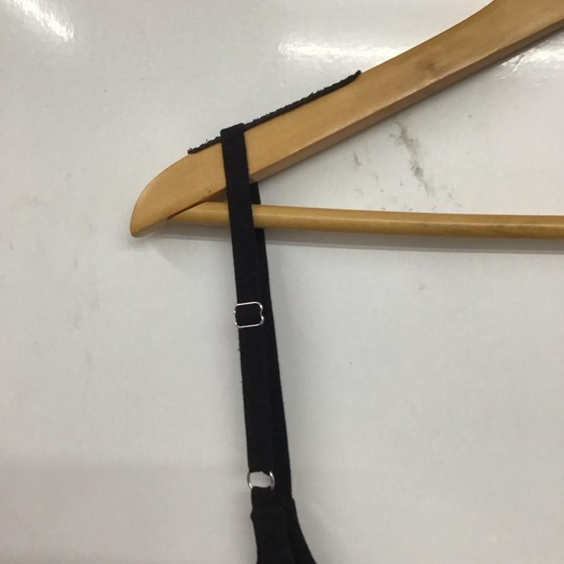 ザラ ZARA ワンピース ミニスカート L 無地 黒 / ブラック /  レディース USED 古着 中古 10146281