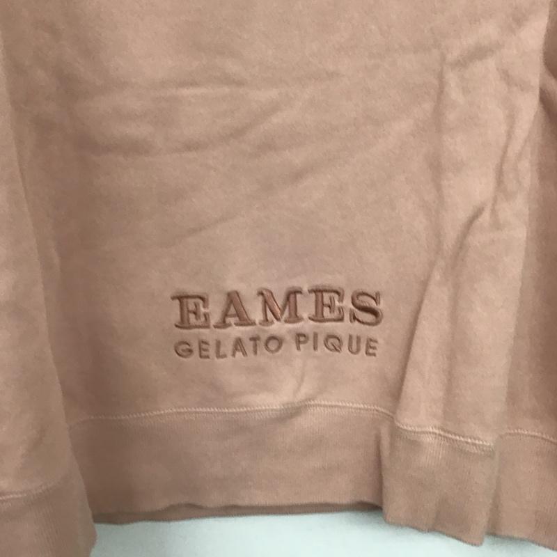 ジェラートピケ gelato pique トレーナー 長袖 EAMES ONE SIZE ロゴ、文字 桃 / ピンク /  レディース USED 古着 中古 10146285