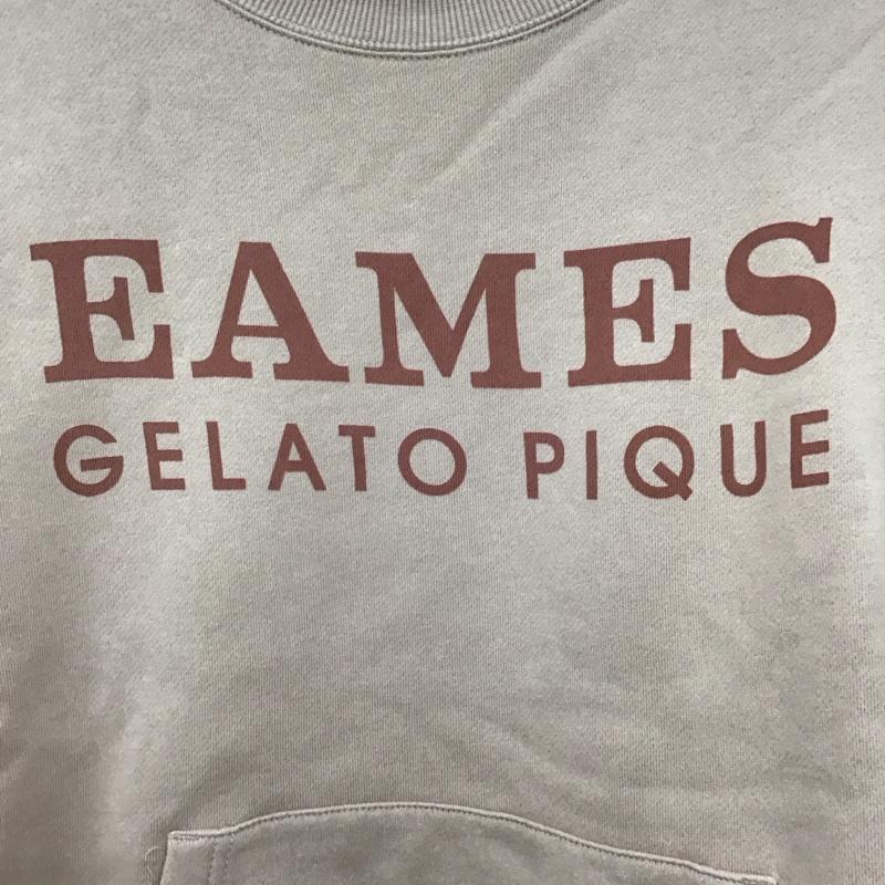 ジェラートピケ gelato pique トレーナー 長袖 EAMES ONE SIZE ロゴ、文字 桃 / ピンク /  レディース USED 古着 中古 10146285