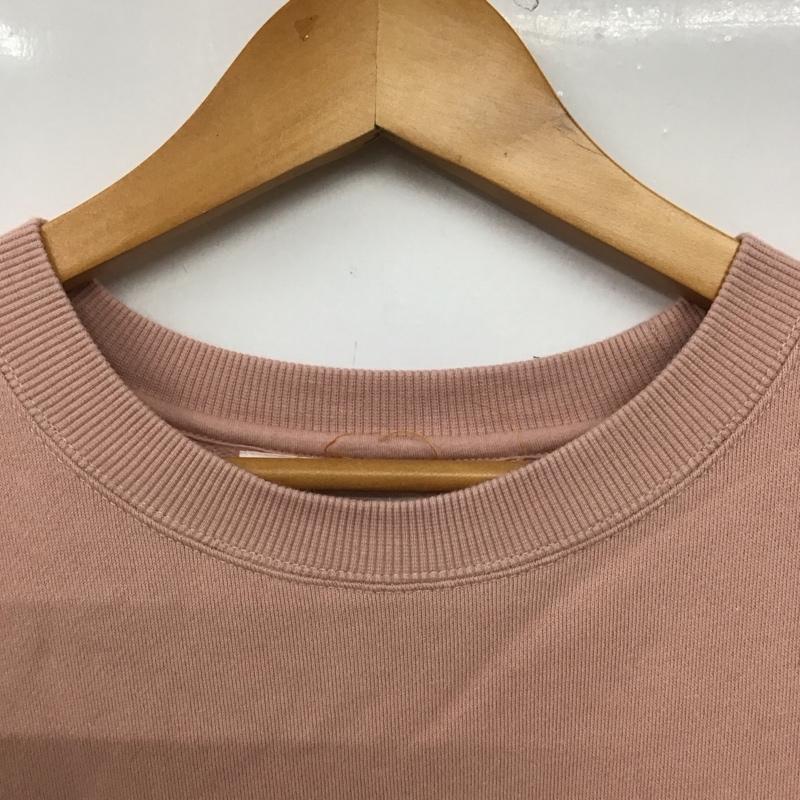 ジェラートピケ gelato pique トレーナー 長袖 EAMES ONE SIZE ロゴ、文字 桃 / ピンク /  レディース USED 古着 中古 10146285