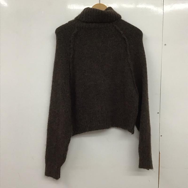 ザラ ZARA ニット、セーター 長袖 M 無地 茶 / ブラウン /  レディース USED 古着 中古 10146296