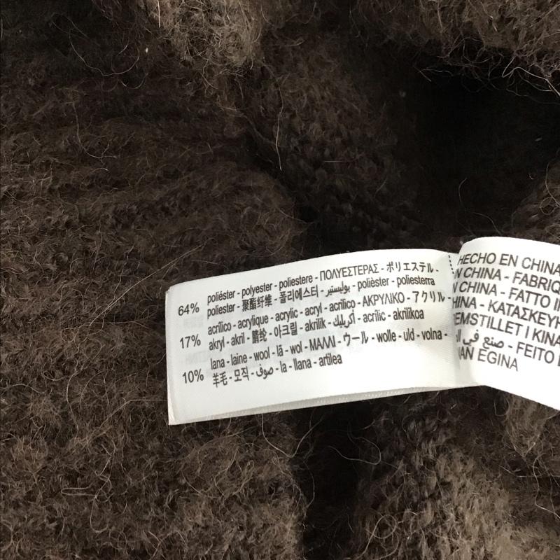 ザラ ZARA ニット、セーター 長袖 M 無地 茶 / ブラウン /  レディース USED 古着 中古 10146296