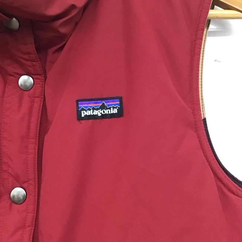 パタゴニア patagonia ベスト ベスト S 無地 えんじ / ワインレッド /  レディース USED 古着 中古 10146300