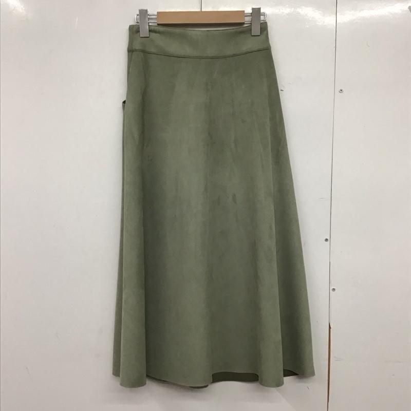 ザラ ZARA スカート ロングスカート XS 無地 薄緑 / ライトグリーン /  レディース USED 古着 中古 10146305
