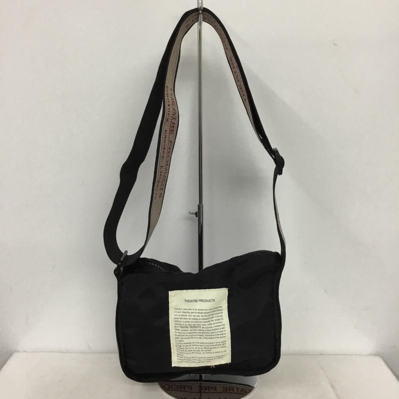 シアタープロダクツ THEATRE PRODUCTS ショルダーバッグ ショルダーバッグ ロゴ、文字 黒 / ブラック /  レディース USED 古着 中古 10146325