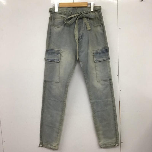 ミニマル mnml パンツ デニム、ジーンズ デニムカーゴパンツ 28 28 無地 水色 / ライトブルー /  メンズ USED 古着 中古 10146334