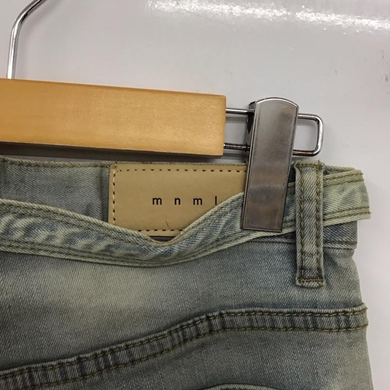 ミニマル mnml パンツ デニム、ジーンズ デニムカーゴパンツ 28 28 無地 水色 / ライトブルー /  メンズ USED 古着 中古 10146334