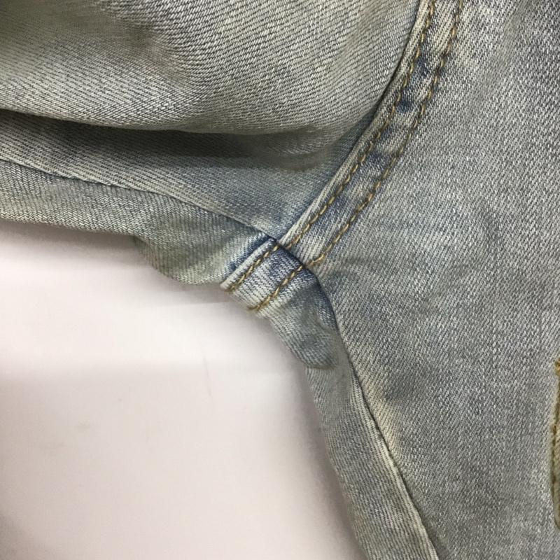 ミニマル mnml パンツ デニム、ジーンズ デニムカーゴパンツ 28 28 無地 水色 / ライトブルー /  メンズ USED 古着 中古 10146334