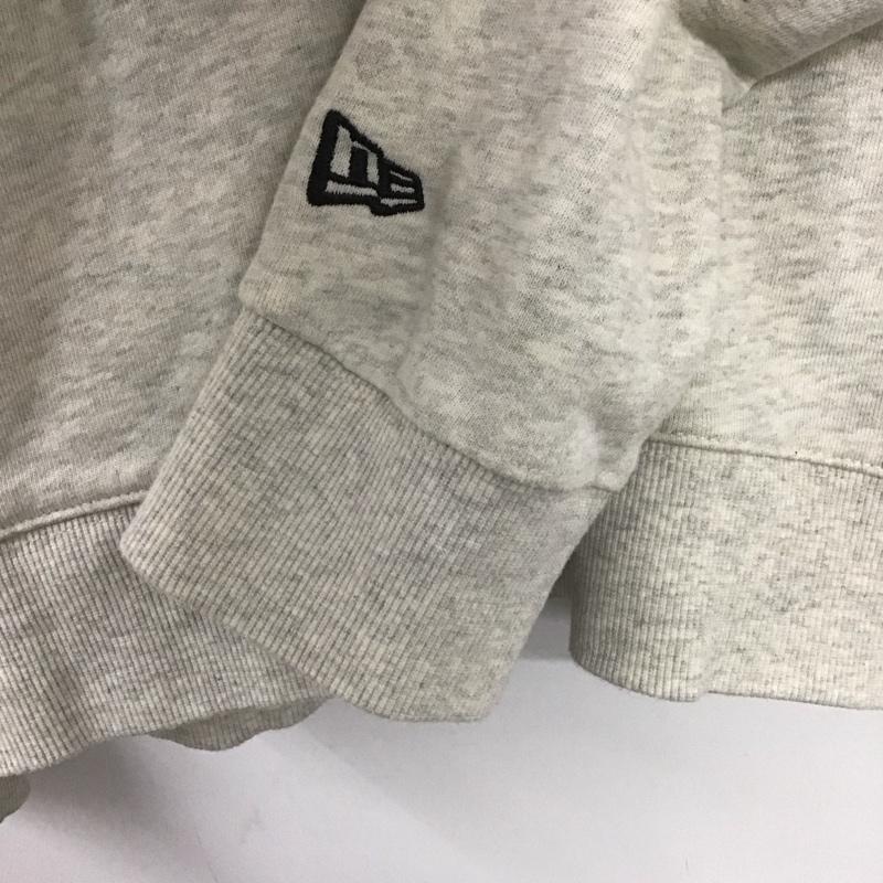 ニューエラ NEW ERA トレーナー 長袖 スウェット 裏毛 L ロゴ、文字 灰 / グレー /  メンズ USED 古着 中古 10146340