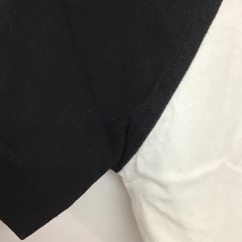 ハイドロゲン HYDROGEN Tシャツ 半袖 ラグランスリーブ クルーネック スカル ドクロ S ワンポイント 白 / ホワイト / X 黒 / ブラック /  メンズ USED 古着 中古 10146342