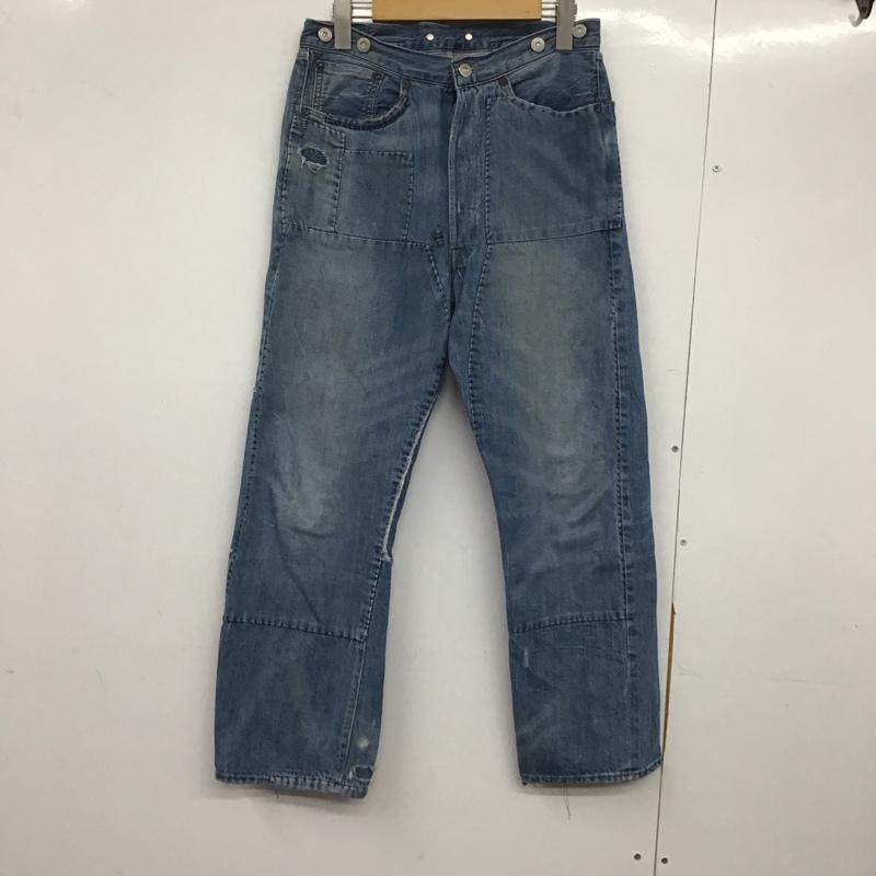 リーバイス Levi s パンツ デニム、ジーンズ 90501-0011 501xx W28 ボタンフライ 28インチ 無地 青 / ブルー /  メンズ USED 古着 中古 10146365
