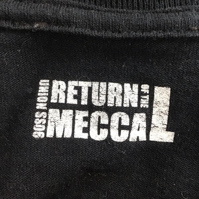 ユニオン UNION Tシャツ 半袖 クルーネック バックプリント ロゴ、文字 黒 / ブラック /  メンズ USED 古着 中古 10146366