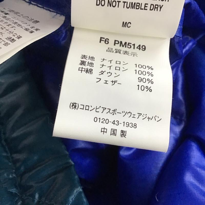 コロンビア Columbia ジャケット、上着 ダウンジャケット F6 PM5149 フェザー M ロゴ、文字 黒 / ブラック / X 青 / ブルー / X 紫 / パープル /  メンズ USED 古着 中古 10146367