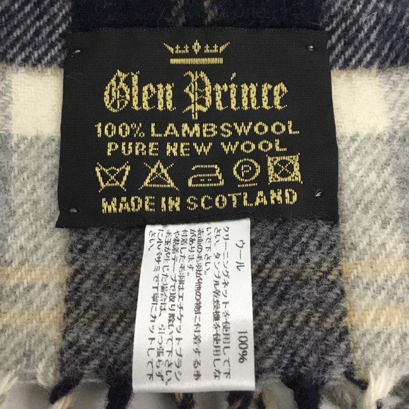 グレンプリンス Glen Prince マフラー マフラー フール フリンジ チェック マルチカラー / マルチカラー /  メンズ USED 古着 中古 10146370