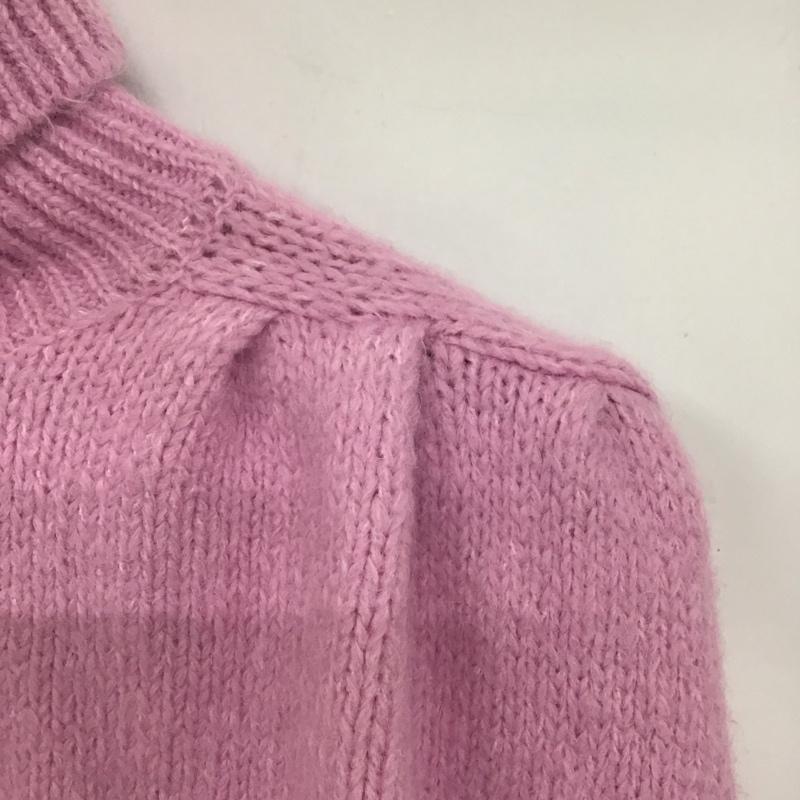 ザラ ZARA ニット、セーター 長袖 3991 002 620 タートルネック M 無地 桃 / ピンク /  レディース USED 古着 中古 10146379