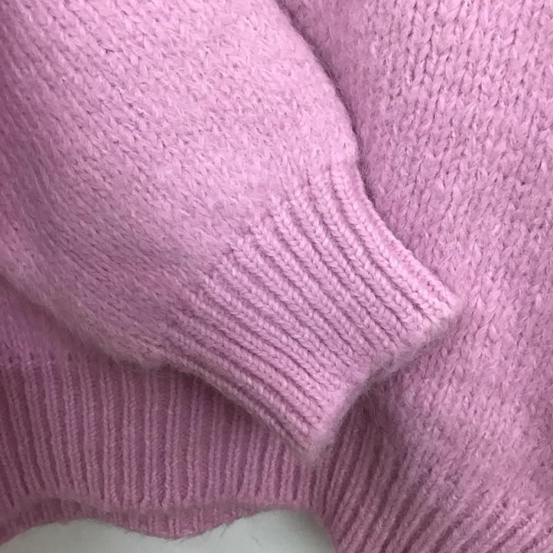 ザラ ZARA ニット、セーター 長袖 3991 002 620 タートルネック M 無地 桃 / ピンク /  レディース USED 古着 中古 10146379