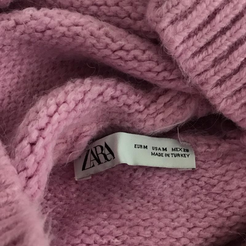 ザラ ZARA ニット、セーター 長袖 3991 002 620 タートルネック M 無地 桃 / ピンク /  レディース USED 古着 中古 10146379