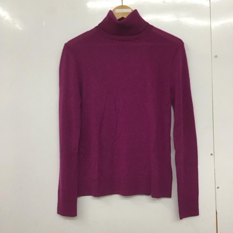 ブルックスブラザーズ BROOKS BROTHERS ニット、セーター 長袖 ウール タートルネック M 無地 紫 / パープル /  レディース USED 古着 中古 10146380
