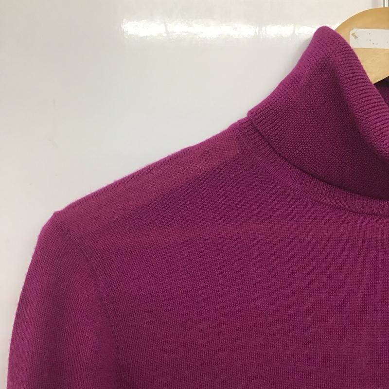ブルックスブラザーズ BROOKS BROTHERS ニット、セーター 長袖 ウール タートルネック M 無地 紫 / パープル /  レディース USED 古着 中古 10146380