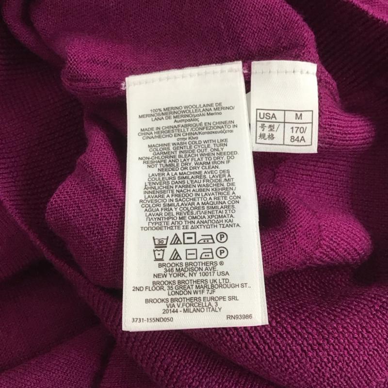 ブルックスブラザーズ BROOKS BROTHERS ニット、セーター 長袖 ウール タートルネック M 無地 紫 / パープル /  レディース USED 古着 中古 10146380