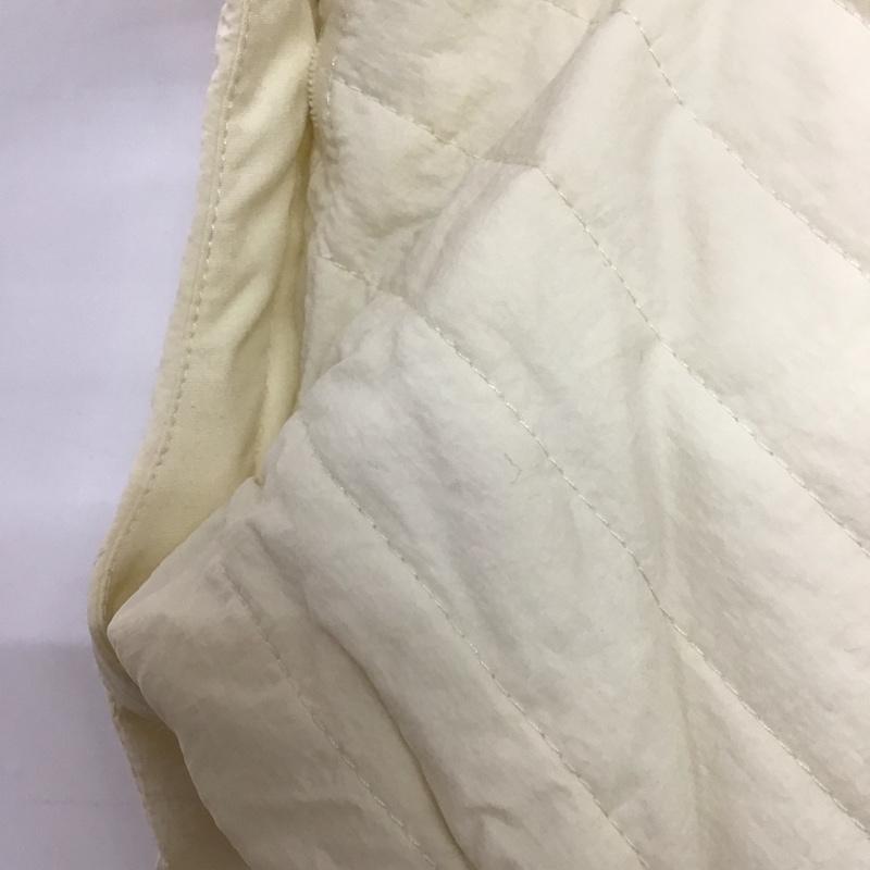ダブルクローゼット w closet ジャケット、上着 ジャケット、ブレザー 323664 縦ステッチキルティング袖取り外しジャケット 無地 アイボリー / アイボリー /  レディース USED 古着 中古 10146386