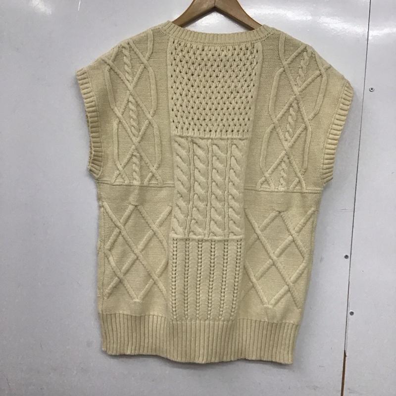 ジョイントワークス JOINT WORKS ベスト ベスト 012-85503 ニットベスト プルオーバー 2  アイボリー / アイボリー /  レディース USED 古着 中古 10146391