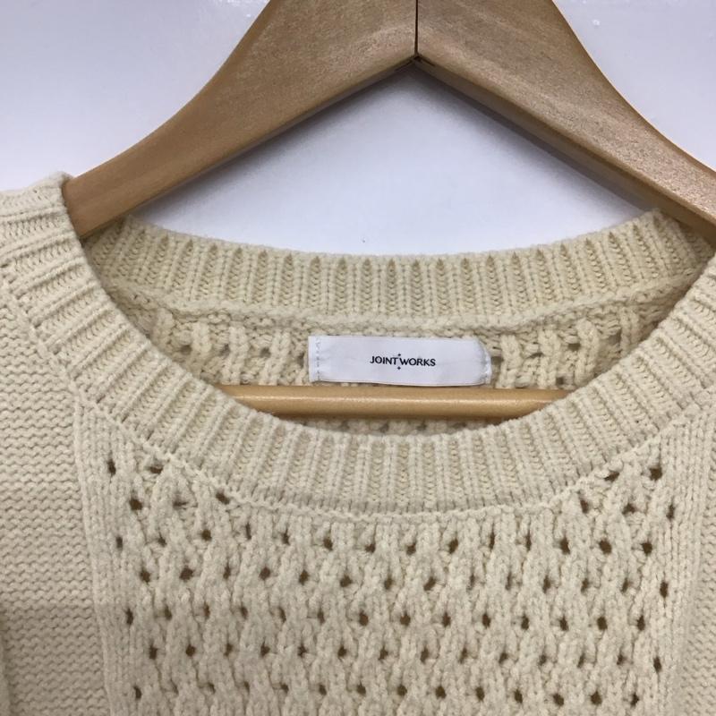 ジョイントワークス JOINT WORKS ベスト ベスト 012-85503 ニットベスト プルオーバー 2  アイボリー / アイボリー /  レディース USED 古着 中古 10146391