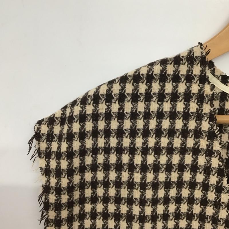 ダブルクローゼット w closet ベスト ベスト Alley 345513 Vネック プルオーバー FREE  茶 / ブラウン / X ベージュ / ベージュ /  レディース USED 古着 中古 10146414