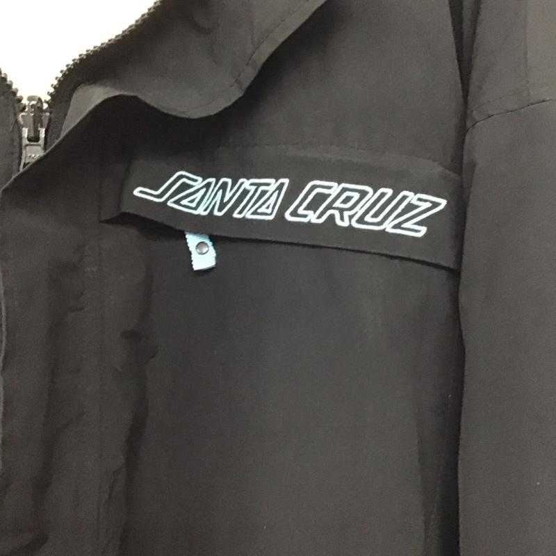 サンタクルーズ SANTA CRUZ ジャケット、上着 ジャンパー、ブルゾン ジップアップジャケット ナイロンジャケット アウター M ロゴ、文字 黒 / ブラック /  メンズ USED 古着 中古 10146426