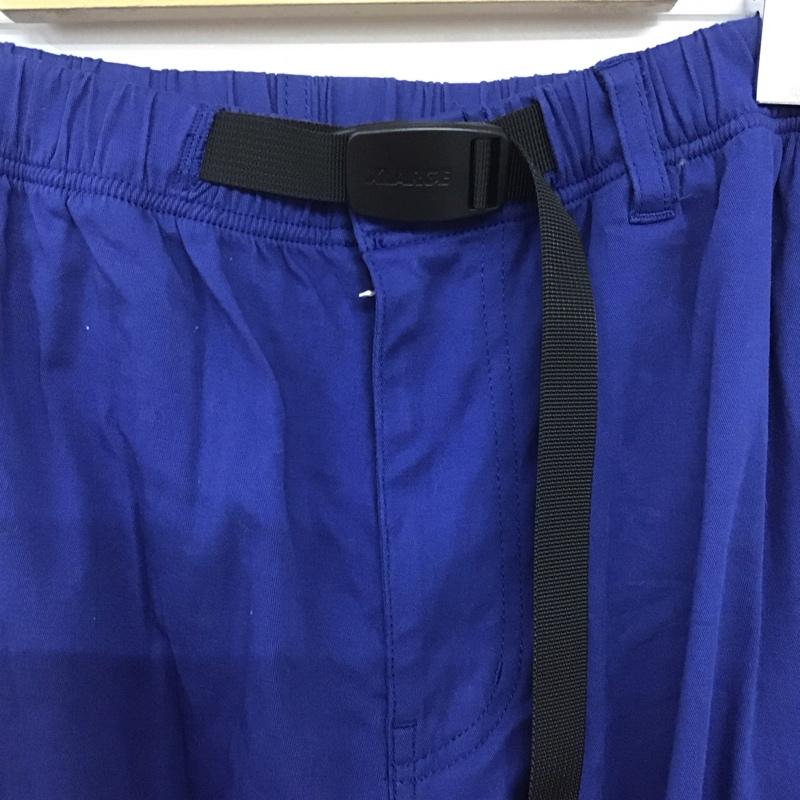 エクストララージ XLARGE パンツ ワークパンツ、ペインターパンツ ワークパンツ ワイドパンツ カジュアルパンツ S ロゴ、文字 青 / ブルー /  メンズ USED 古着 中古 10146453
