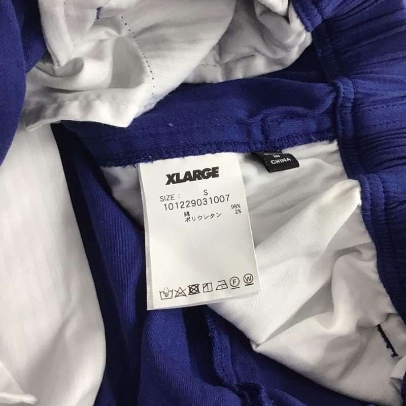 エクストララージ XLARGE パンツ ワークパンツ、ペインターパンツ ワークパンツ ワイドパンツ カジュアルパンツ S ロゴ、文字 青 / ブルー /  メンズ USED 古着 中古 10146453
