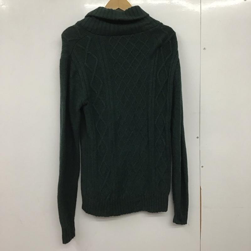 アディダスオリジナルス adidas originals ニット、セーター 長袖 長袖ニットカットソー カラーネック セーター L  緑 / グリーン /  メンズ USED 古着 中古 10146464