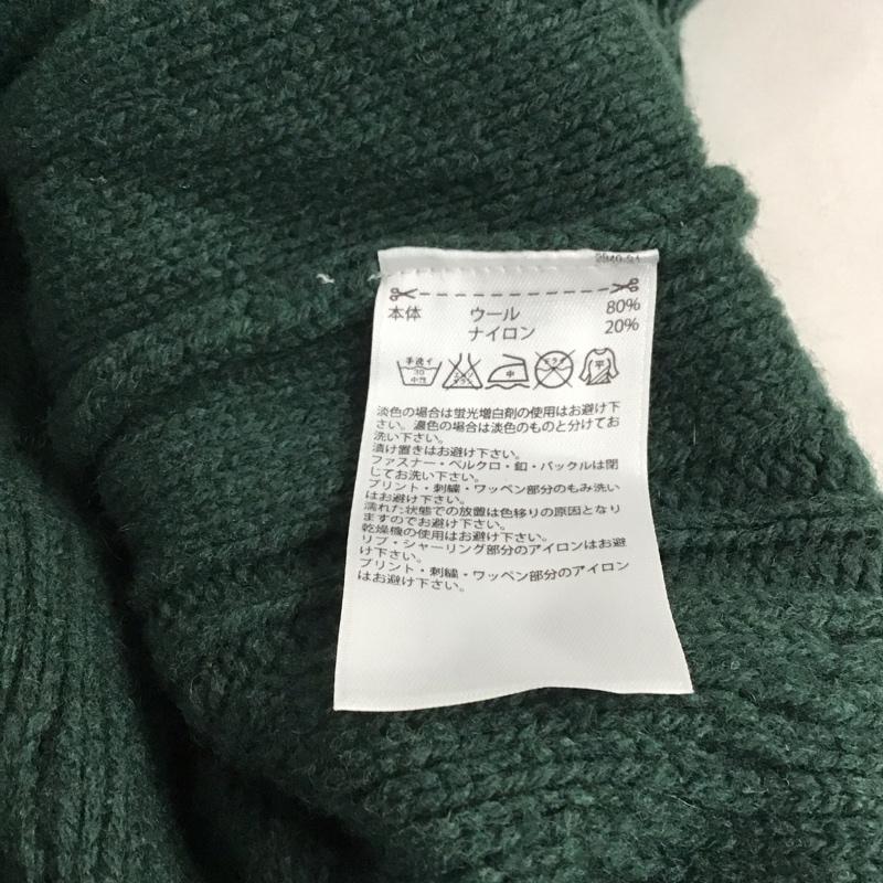 アディダスオリジナルス adidas originals ニット、セーター 長袖 長袖ニットカットソー カラーネック セーター L  緑 / グリーン /  メンズ USED 古着 中古 10146464