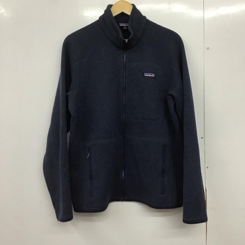 パタゴニア patagonia ジャケット、上着 ジャンパー、ブルゾン ジップアップジャケット アウター スタンドカラージャケット M ロゴ、文字 紺 / ネイビー /  メンズ USED 古着 中古 10146466