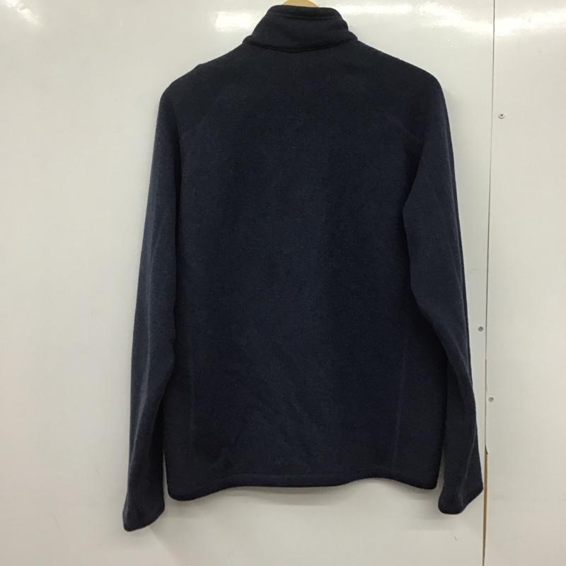 パタゴニア patagonia ジャケット、上着 ジャンパー、ブルゾン ジップアップジャケット アウター スタンドカラージャケット M ロゴ、文字 紺 / ネイビー /  メンズ USED 古着 中古 10146466