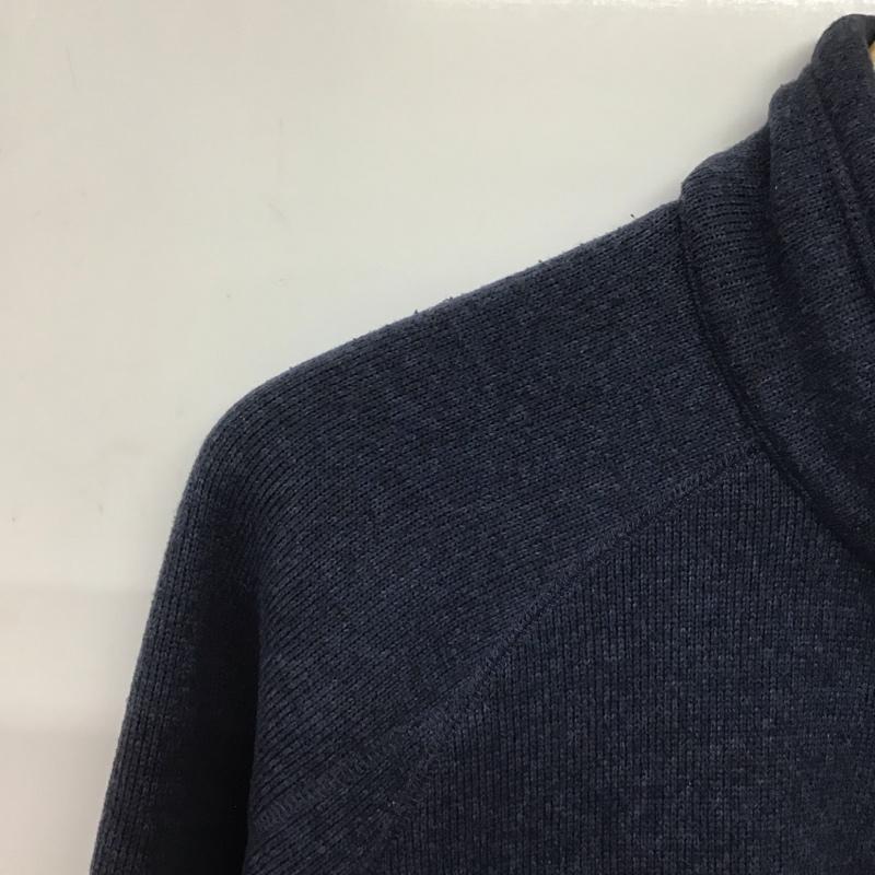 パタゴニア patagonia ジャケット、上着 ジャンパー、ブルゾン ジップアップジャケット アウター スタンドカラージャケット M ロゴ、文字 紺 / ネイビー /  メンズ USED 古着 中古 10146466