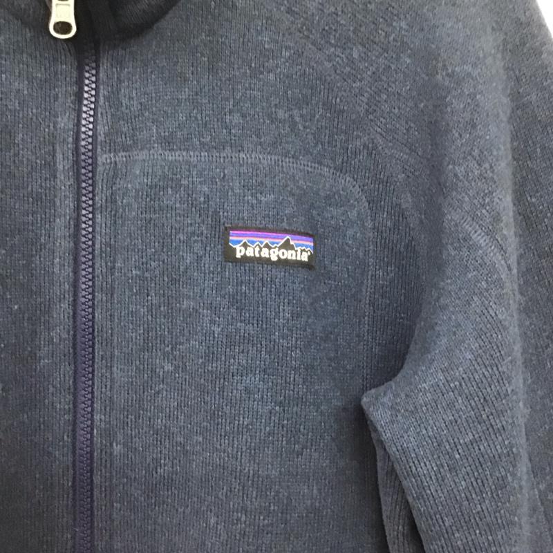 パタゴニア patagonia ジャケット、上着 ジャンパー、ブルゾン ジップアップジャケット アウター スタンドカラージャケット M ロゴ、文字 紺 / ネイビー /  メンズ USED 古着 中古 10146466