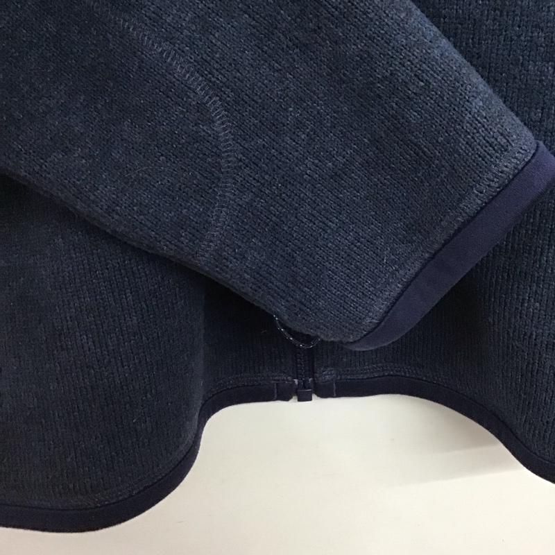 パタゴニア patagonia ジャケット、上着 ジャンパー、ブルゾン ジップアップジャケット アウター スタンドカラージャケット M ロゴ、文字 紺 / ネイビー /  メンズ USED 古着 中古 10146466