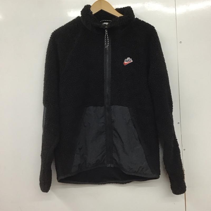 ナイキ NIKE ジャケット、上着 ジャンパー、ブルゾン bv3722-010 フリースジャケット ジップアップジャケット M ロゴ、文字 黒 / ブラック /  メンズ USED 古着 中古 10146469