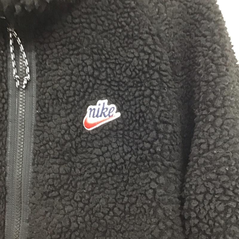 ナイキ NIKE ジャケット、上着 ジャンパー、ブルゾン bv3722-010 フリースジャケット ジップアップジャケット M ロゴ、文字 黒 / ブラック /  メンズ USED 古着 中古 10146469