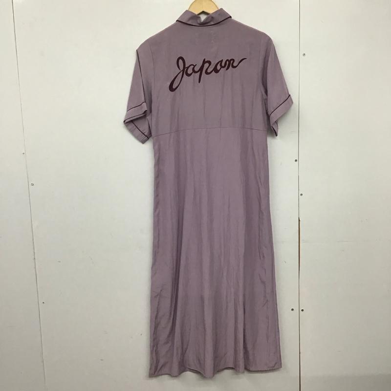 ジュエティ jouetie ワンピース ロングスカート 082130300101-01 半袖ロングワンピース シャツワンピース フロントボタン M 無地 紫 / パープル /  レディース USED 古着 中古 10146470