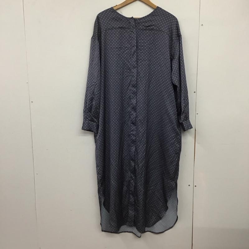 シップス SHIPS ワンピース ロングスカート 長袖ロングワンピース フレアスカート 38 プリント マルチカラー / マルチカラー /  レディース USED 古着 中古 10146476