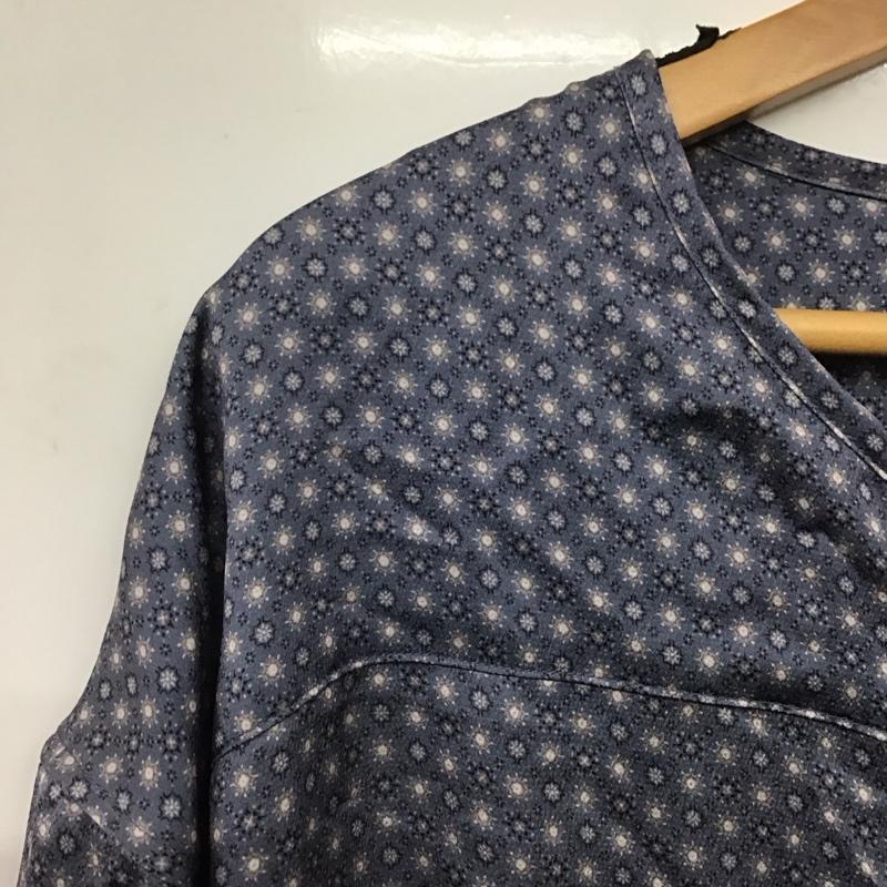 シップス SHIPS ワンピース ロングスカート 長袖ロングワンピース フレアスカート 38 プリント マルチカラー / マルチカラー /  レディース USED 古着 中古 10146476